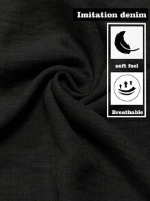 SHEIN Clasi 不对称荷叶边下摆优雅女式吊带背心 - 黑色 - 查看 6