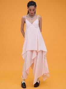 COUREZ Maxikleid mit Taschensaum / Sommerkleid Sommeroutfits für Frauen Urlaubsoutfits Y2K Vintage