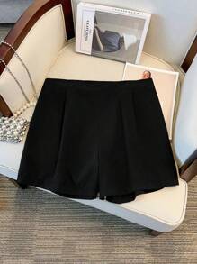 Regalyn 2 pezzi Set di top con maniche a campana e pantaloncini con fiocco, taglie forti, per donne in estate, minimalista, giovane, elegante, adatto per vacanze e uscite