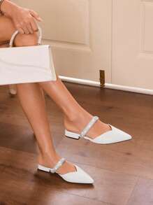 CUCCOO CHICEST Casual All-Match Flat Shoes Suitable For Daily Outfits For Summer Vacation Shoes Summer Spring Shoes Spring Break Easter For Christmas - White - View 3