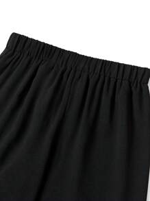 Ellevyn Mother Day Summer Women Asymmetrical Hemline Crossed Split Two Pieces Outfit With Flower Design Hawaiian Two Pieces Outfits - Multicolor - View 5