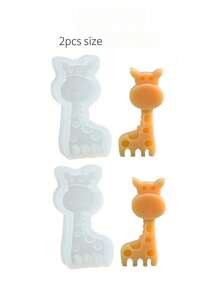 1pc Giraffe Shaped Silicone Mold For Soap, Candle, And Clay Crafting DIY - Multicolor - View 8