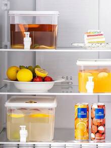 1pc White Or Transparent Summer Ice Bucket & Water Tank, With Refrigerator & Cooler Apparatus