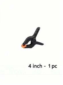 10 个装 4 英寸重型塑料弹簧夹，适用于背景支架、摄影、办公室、DIY 项目、小型重型夹子，适用于工艺品、背景支架、木工、摄影工作室；多用途弹簧夹 - 强力抓握塑料夹，适用于木工、摄影背景和工艺品、男士工具 - 黑色 - 查看 3