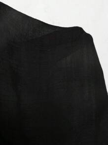 Swim Vcay Plus Size Women Long Length Hem Slit Sexy Casual Holiday Dress Coverup For Summer Beach Vacation - Black - View 4