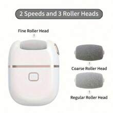 SHEIN Electric Foot Scrub, Rechargeable Portable Electric Foot Callus Removal, 2 Grinding Heads Of Different Thicknesses, Professional Foot Care Tools, Foot Care To Remove Dead Skin, Ideal Gift - Multicolor - View 17