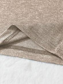 INAWLY 女式花卉和字母印花无袖圆领吊带背心，适合夏季图案 T 恤女式上衣 - 卡其色 - 查看 5