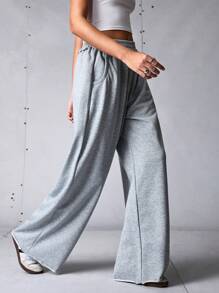 SHEIN Sports Pantalones sueltos casuales para deportes al aire libre para mujer