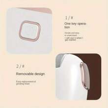 SHEIN Electric Foot Scrub, Rechargeable Portable Electric Foot Callus Removal, 2 Grinding Heads Of Different Thicknesses, Professional Foot Care Tools, Foot Care To Remove Dead Skin, Ideal Gift - Multicolor - View 9