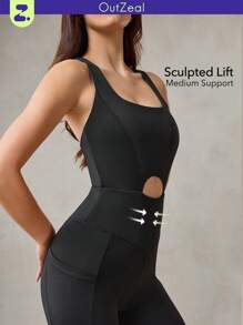 OutZeal Sweat Wicking Buttery Soft Removable Pads Side Pockets Jumpsuit Outdoor Hiking - Black - View 12