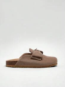 Solezae WOMEN Comfort CLOG TAUPE SLIPON Flat Sandals MULE Spring Shoes Spring Break Easter Mother's Day Present - Beige - View 3