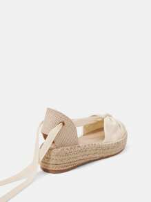 Styleloop Women's Woven Rope Platform Wedge Sandals, Vacation Style BOHO Chic Retro American Western Music Festival Party Thick Bottom Shoes