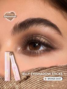 SHEGLAM Crystal Jelly Glaze Stick-Bronze Dust Graduation Birthday Holiday Summer Fall Autumn Y2K Fancy Fashion Women Makeup Cosmetic Party Beach Travel Camping Outdoors School Campus Trip Festivals Decor Gift Present Rose Girl Cosplay Best Color Charm Vibe