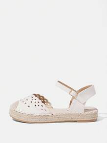 Styleloop Women's Embroidered Vacation Linen Flats - Beige - View 2