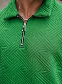 Manfinity Homme Set de polo casual con textura 3D de moda para hombres de la marca Manfinity Homme