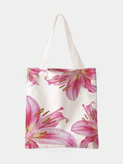 Kawaii Multifunktionale Strandtasche mit Blumenmuster, Strandtasche