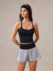 OutZeal 吸汗可调节肩带露背可拆卸垫运动文胸背心日常健身 - 黑色 - 查看 10