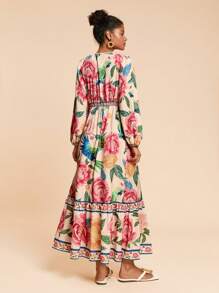 Travachic 女式花卉印花连衣裙、休闲度假装、度假风格、编织图案印花、女士休闲夏季度假装、波西米亚海滩度假装、波西米亚风时尚、节日装、女士沙滩装、女士夏季装、毕业装、女士生日装、海滩必备品、女士机场装、7 月 4 日女士装、俱乐部装、女士乡村装、茶会礼服、生日礼服、夏季太阳裙、女士夏季礼服、欧洲夏季、波西米亚风女装 - 彩色 - 查看 3