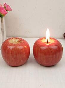 SHEIN 1pc Eve Gift Apple Candle, Holiday Celebration Candle, Birthday Decoration,Room Decor,Gifts Graduation