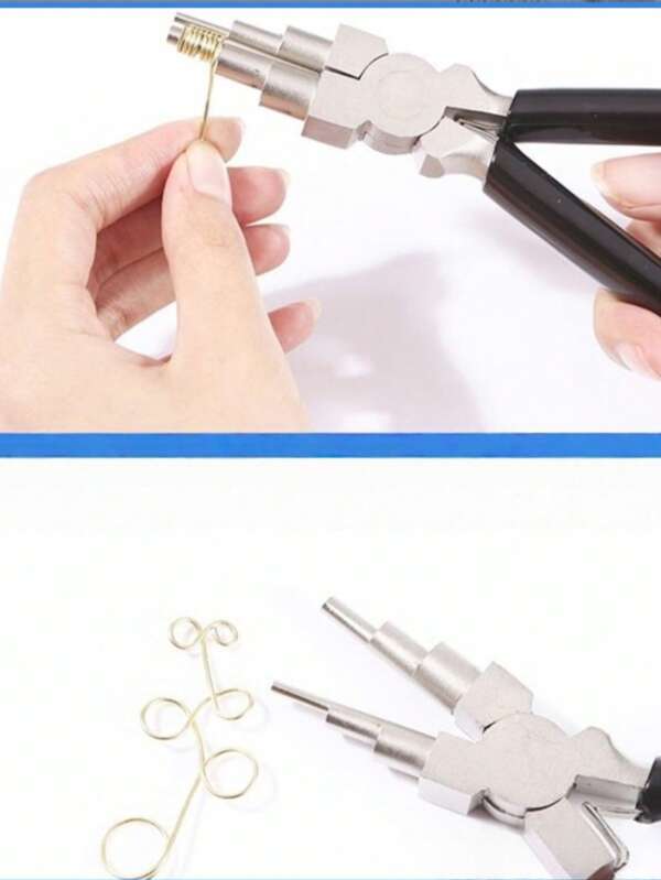 6-in-1 Drahtwickel-Zange - Hochwertig, hochkarbon-Stahl, rostfrei, verschleißfest - Schmuckherstellung Werkzeugsatz, geeignet für DIY Perlen und Reparatur