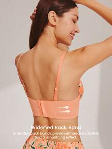 LUVLETTE Andningsbar spets Elegant Push-up Luftig Komfort Balconette Korsett Lingerie Minimizer-BH - Multifärgad - Visa 8