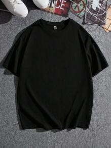 EASEVO Camiseta holgada con gráfico de paloma y eslogan para hombres de talla grande