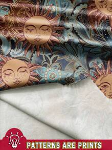 Soleia Women's Casual Halter Tie Back Sleeveless Tank Top, Paisley Print, Suitable For Vacation, Music Festival, Summer - Blue - View 3