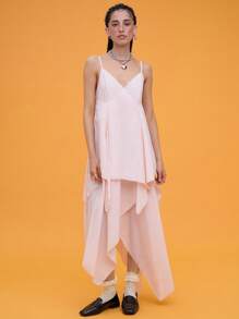 COUREZ Maxikleid mit Taschensaum / Sommerkleid Sommeroutfits für Frauen Urlaubsoutfits Y2K Vintage