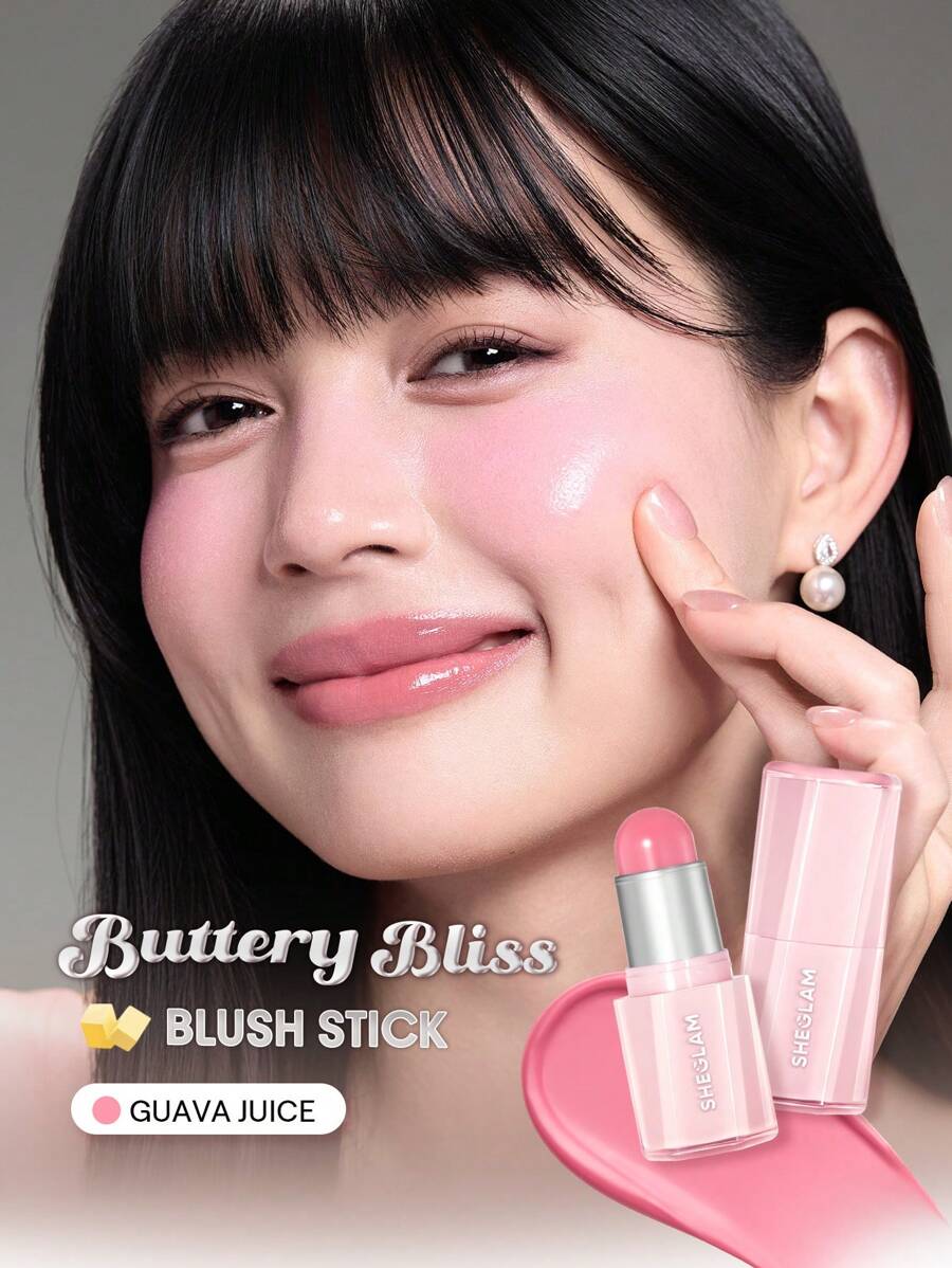 SHEGLAM Buttery Bliss 腮紅棒-Guava Juice 品牌 美容 化妝 化妝品 適合女性與女孩 完美搭配冬季春季 Y2K 時尚 流行 生日禮物 假期 派對準備就緒 最佳顏色 - Guava Juice - 查看 1
