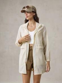 OutZeal OutZeal SunProof UPF50+ Lightweight Cooling Hooded Sun Protection Jacket Women With Drawstring Waist