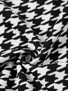 Ellevyn Women's Black & White Houndstooth Long Sleeve Lightweight Jacket, Elegant For Commuting And Versatile Fall/Winter Women Clothes Business Casual Woman Teacher Clothes Business Casual Woman Cardigans