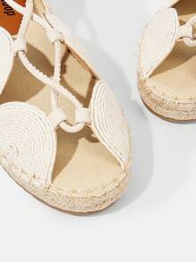 Styleloop Cuccoo 女士波西米亚风休闲平底渔夫鞋 - 米色 - 查看 4