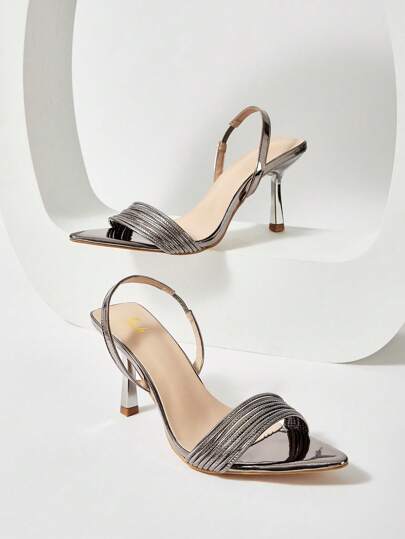 CUCCOO CHICEST Sandalias de vestir de tacón alto y punta fina elegantes para mujer, perfectas para fiestas y ocasiones