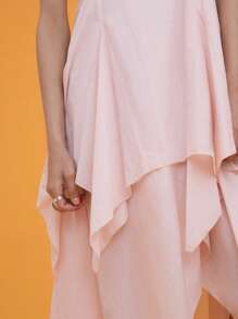 COUREZ Maxikleid mit Taschensaum / Sommerkleid Sommeroutfits für Frauen Urlaubsoutfits Y2K Vintage