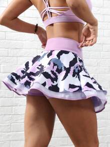 Core Rhythm 女式迷彩印花带口袋裙裤