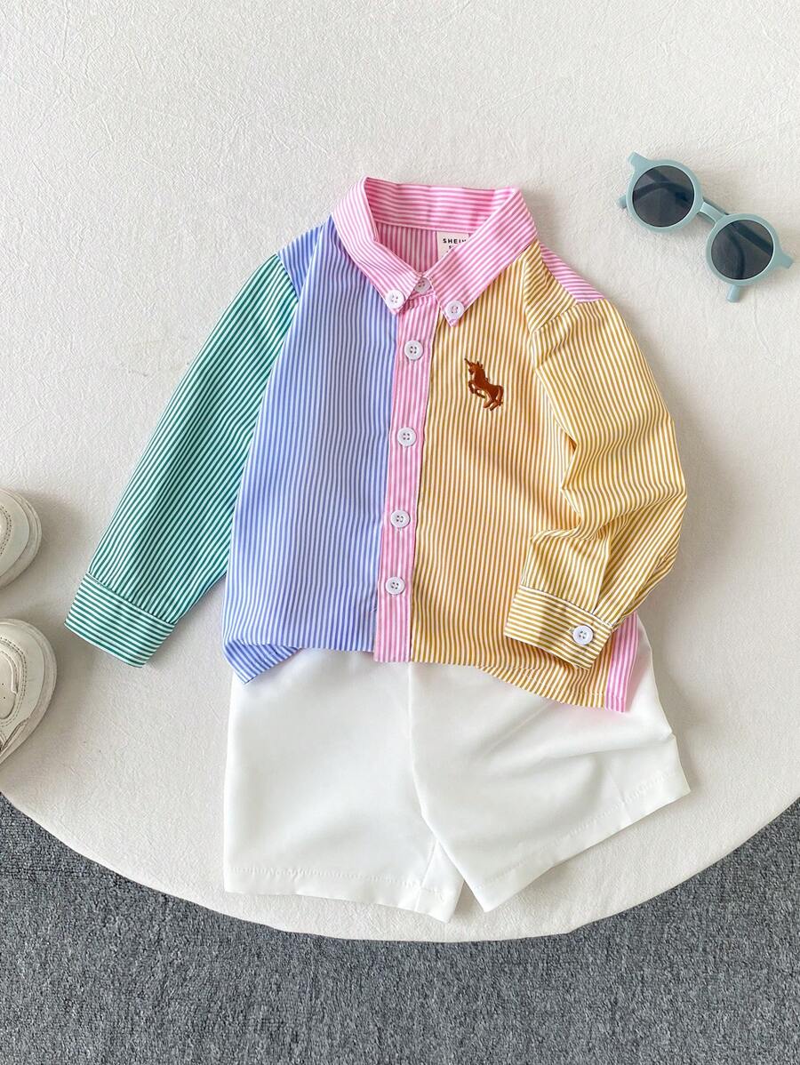 SHEIN 2 Sets Baby Boy Toddler/Newborn 0-3 Years Old Spring & Summer ...