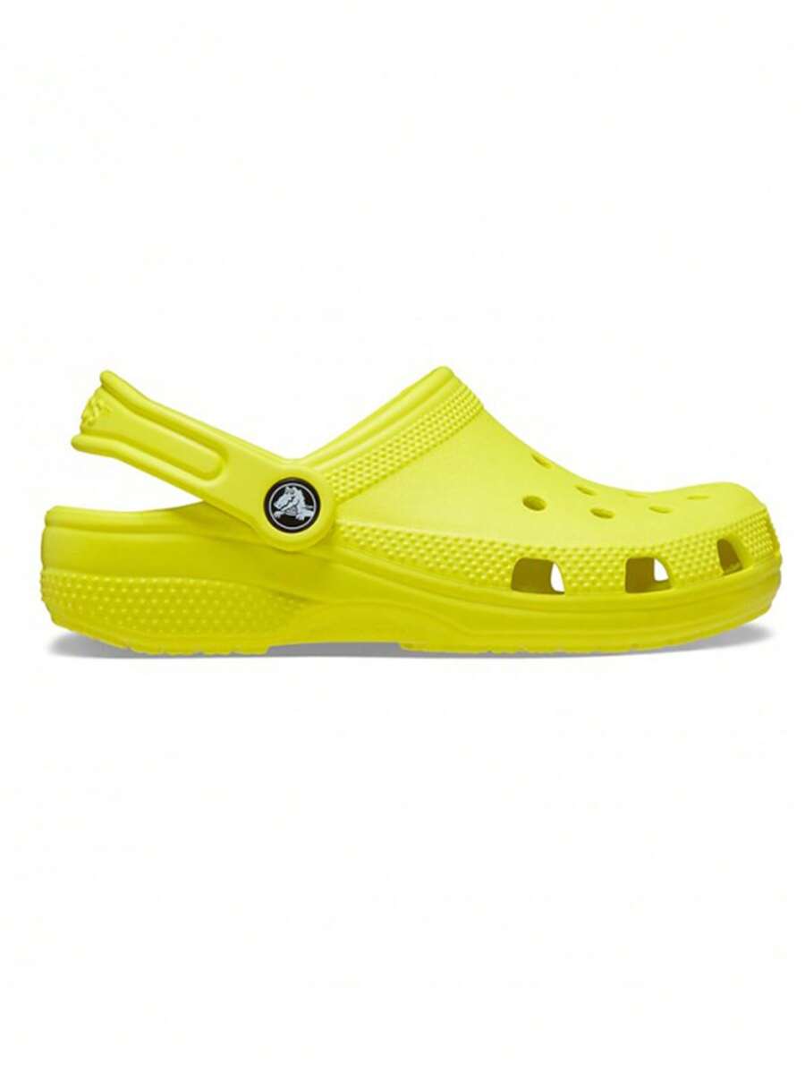 Crocs 儿童经典木屐、休闲百搭夏季穿孔凉鞋 - 酸度 - 查看 1