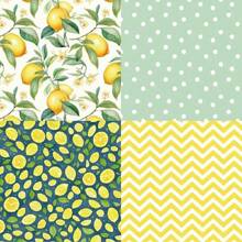 SHEIN 1Pack 24 Sheets 6"X6" Lemonade Summer Scrapbook Paper, DIY Craft Background Paper Back To School - Multicolor - View 4