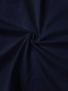 SHEIN PETITE CURVE Große Größen Lässiges, eng anliegendes weißes Trägershirt mit Rundhalsausschnitt und Off-Shoulder - marineblau - Übersicht 5