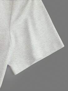 INAWLY 女式休闲可爱小狗印花圆领短袖T恤，夏季 - 白色 - 查看 6