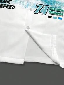 Manfinity EMRG Men's Car Printed Shirt And Shorts Set - Multicolor - View 3