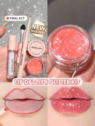 SHEGLAM Lip Dazzler Kit de purpurina para labios-Final Act lip combo Marca Belleza Maquillaje Maquullaje Cosmética para Mujeres Niñas Perfecto para Invierno Ideal para Y2K Elegante Moda Adecuado para Cumpleaños Regalo Fiesta Listo Mejor Color