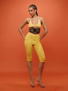 SUMWON WOMEN 钩针针织吊带文胸节日海滩夏季假日文胸上衣舞蹈音乐会波西米亚风派对场合舞蹈表演服 - 彩色 - 查看 7