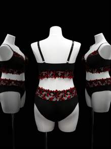 QuietHaus Set de 2 sujetadores inalámbricos con aplicaciones de encaje para tallas grandes - Multicolor - Ver 6