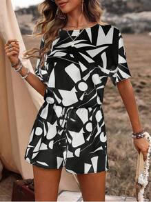 EMERY ROSE Women Two Pieces Outfits For Daily Wear - Black - View 4