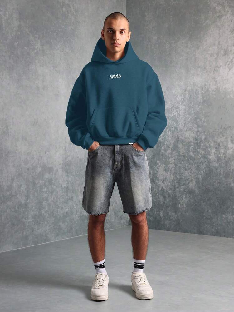 Summon Streetwear Graphic Hoodie Oversize Pullover Sweatshirt Classic Casual Hip Hop Urban Style - màu xanh lá - Xem 4