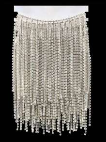 1 件水钻装饰 DIY 流苏 - 無色 - 查看 2