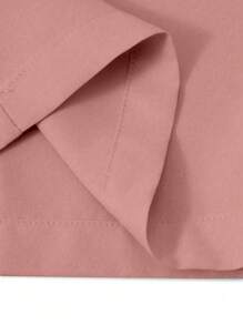 Manfinity Homme Bộ áo sơ mi tay ngắn họa tiết hoa hình học cỡ lớn và quần short cho nam, phong cách nghỉ dưỡng Boho cho nam, trang phục đi nghỉ dưỡng cho nam - Bụi hồng - Xem 6