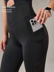 OutZeal Sweat Wicking Buttery Soft Removable Pads Side Pockets Jumpsuit Outdoor Hiking - Black - View 4