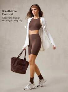 OutZeal 女士白色防晒外套 夏季日常休闲长袖上衣 防紫外线 速干 带帽 拇指孔 - 白色 - 查看 3